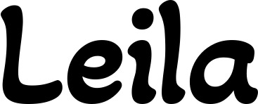 Vorschau des Bootsnamens "Leila" als Schriftzug für "Bootsbeschriftung Klassisch 103"