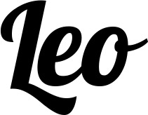 Vorschau des Bootsnamens "Leo" als Schriftzug für "Bootsbeschriftung Neu 60"