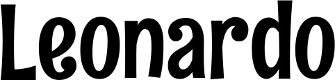 Vorschau des Bootsnamens "Leonardo" als Schriftzug für "Bootsbeschriftung Neu 68"