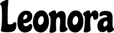Vorschau des Bootsnamens "Leonora" als Schriftzug für "Bootsbeschriftung Neu 41"