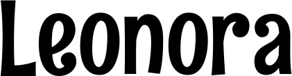 Vorschau des Bootsnamens "Leonora" als Schriftzug für "Bootsbeschriftung Neu 68"