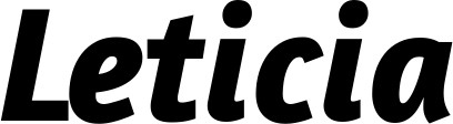 Vorschau des Bootsnamens "Leticia" als Schriftzug für "Bootsbeschriftung Kursiv 01"