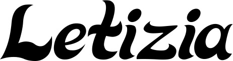 Vorschau des Bootsnamens "Letizia" als Schriftzug für "Bootsbeschriftung Klassisch 33"