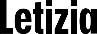 Vorschau des Bootsnamens "Letizia" als Schriftzug für "Bootsbeschriftung Fett 25"