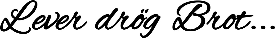 Vorschau des Bootsnamens "Lever drög Brot..." als Schriftzug für "Bootsbeschriftung Klassisch 35"