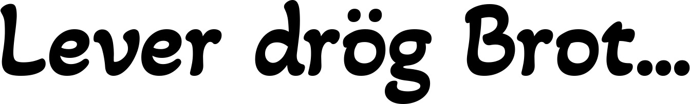 Vorschau des Bootsnamens "Lever drög Brot..." als Schriftzug für "Style Klassisch 103"