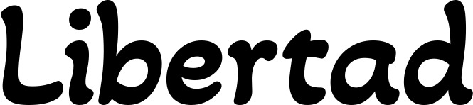 Vorschau des Bootsnamens "Libertad" als Schriftzug für "Bootsbeschriftung Klassisch 103"