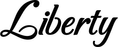Vorschau des Bootsnamens "Liberty" als Schriftzug für "Style Klassisch 50"
