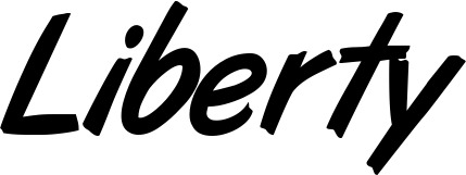 Vorschau des Bootsnamens "Liberty" als Schriftzug für "Bootsbeschriftung Klassisch 38"