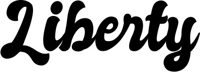 Vorschau des Bootsnamens "Liberty" als Schriftzug für "Bootsbeschriftung Klassisch 41"