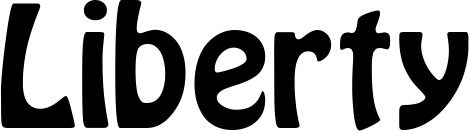 Vorschau des Bootsnamens "Liberty" als Schriftzug für "Bootsbeschriftung Fett 01"