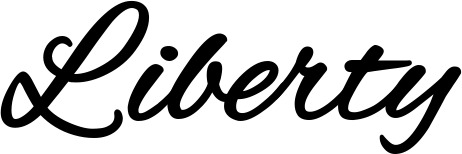 Vorschau des Bootsnamens "Liberty" als Schriftzug für "Bootsbeschriftung Klassisch 35"