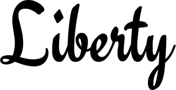 Bootsname 'Liberty' angezeigt als 'Bootsbeschriftung Klassisch 63'