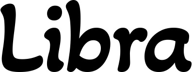 Vorschau des Bootsnamens "Libra" als Schriftzug für "Bootsbeschriftung Klassisch 103"