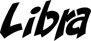 Vorschau des Bootsnamens "Libra" als Schriftzug für "Bootsbeschriftung Klassisch 31"