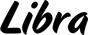 Vorschau des Bootsnamens "Libra" als Schriftzug für "Bootsbeschriftung Klassisch 19"