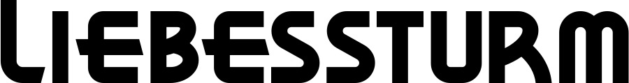 Vorschau des Bootsnamens "Liebessturm" als Schriftzug für "Bootsbeschriftung Neu 26"