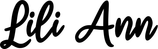 Vorschau des Bootsnamens "Lili Ann" als Schriftzug für "Bootsbeschriftung Klassisch 74"