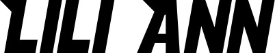 Vorschau des Bootsnamens "Lili Ann" als Schriftzug für "Bootsbeschriftung Neu 15"