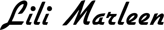 Vorschau des Bootsnamens "Lili Marleen" als Schriftzug für "Bootsbeschriftung Klassisch 66"