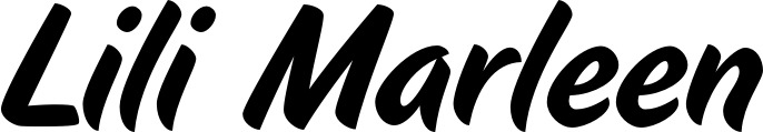 Vorschau des Bootsnamens "Lili Marleen" als Schriftzug für "Bootsbeschriftung Klassisch 19"
