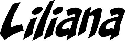 Vorschau des Bootsnamens "Liliana" als Schriftzug für "Bootsbeschriftung Klassisch 31"