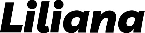 Vorschau des Bootsnamens "Liliana" als Schriftzug für "Bootsbeschriftung Kursiv 06"