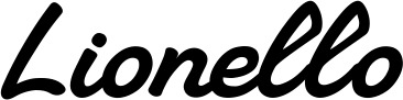 Vorschau des Bootsnamens "Lionello" als Schriftzug für "Bootsbeschriftung Klassisch 65"