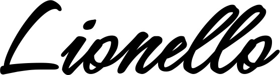 Vorschau des Bootsnamens "Lionello" als Schriftzug für "Bootsbeschriftung Klassisch 71"