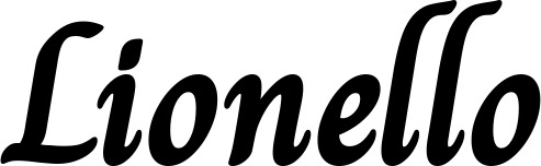 Vorschau des Bootsnamens "Lionello" als Schriftzug für "Bootsbeschriftung Klassisch 51"