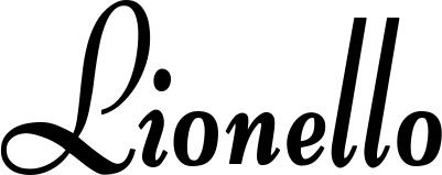 Vorschau des Bootsnamens "Lionello" als Schriftzug für "Bootsbeschriftung Klassisch 76"