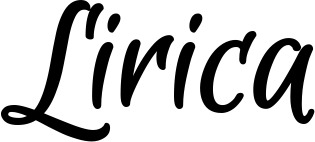 Vorschau des Bootsnamens "Lirica" als Schriftzug für "Bootsbeschriftung Klassisch 105"