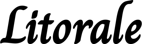 Vorschau des Bootsnamens "Litorale" als Schriftzug für "Bootsbeschriftung Klassisch 51"