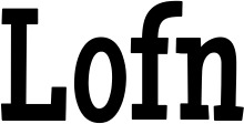 Vorschau des Bootsnamens "Lofn" als Schriftzug für "Bootsbeschriftung Neu 54"