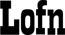 Vorschau des Bootsnamens "Lofn" als Schriftzug für "Bootsbeschriftung Neu 28"