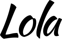 Bootsname 'Lola' angezeigt als 'Bootsbeschriftung Klassisch 73'