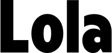 Vorschau des Bootsnamens "Lola" als Schriftzug für "Bootsbeschriftung Fett 24"
