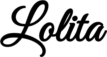 Vorschau des Bootsnamens "Lolita" als Schriftzug für "Bootsbeschriftung Klassisch 68"