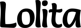 Vorschau des Bootsnamens "Lolita" als Schriftzug für "Bootsbeschriftung Klassisch 94"