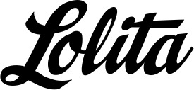 Vorschau des Bootsnamens "Lolita" als Schriftzug für "Bootsbeschriftung Klassisch 29"
