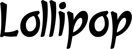 Vorschau des Bootsnamens "Lollipop" als Schriftzug für "Bootsbeschriftung Klassisch 72"