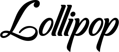 Vorschau des Bootsnamens "Lollipop" als Schriftzug für "Style Klassisch 50"