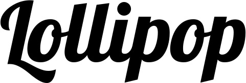 Vorschau des Bootsnamens "Lollipop" als Schriftzug für "Bootsbeschriftung Neu 60"