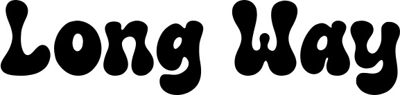 Vorschau des Bootsnamens "Long Way" als Schriftzug für "Bootsbeschriftung Neu 62"