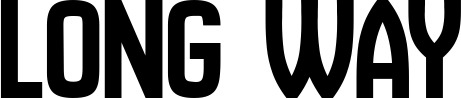 Vorschau des Bootsnamens "Long Way" als Schriftzug für "Bootsbeschriftung Neu 58"