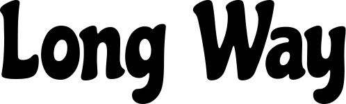 Vorschau des Bootsnamens "Long Way" als Schriftzug für "Bootsbeschriftung Klassisch 53"