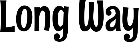 Vorschau des Bootsnamens "Long Way" als Schriftzug für "Bootsbeschriftung Neu 68"