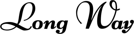 Bootsname 'Long Way' angezeigt als 'Bootsbeschriftung Klassisch 76-A'