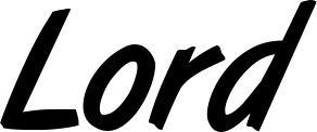 Vorschau des Bootsnamens "Lord" als Schriftzug für "Bootsbeschriftung Klassisch 38"