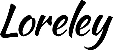 Vorschau des Bootsnamens "Loreley" als Schriftzug für "Bootsbeschriftung Klassisch 73"
